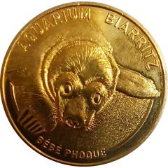 Monnaie de Paris Tourist Token - Aquarium de Biarritz Bébé phoque