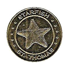 Token - Caribbean Mint St Thomas - Starfish, United States Virgin Islands
