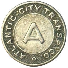 1 Fare - Atlantic City Transp. Co. Atlantic City, New Jersey