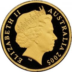 1 Dollar - Elizabeth II 4th Portrait - Peace - End of World War II - Gold Proof