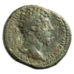 Dupondius - Marcus Aurelius TR P XVIII IMP II COS III S C, Mars