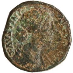 Sestertius - Faustina the Younger VENVS FELIX S C, Venus and Victory