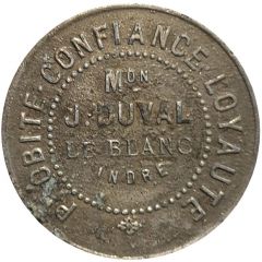 25 centimes - Maison J. Duval - Le Blanc [36]