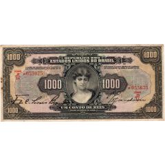 1 Conto de Réis Caixa de Estabilização, 1st. Print