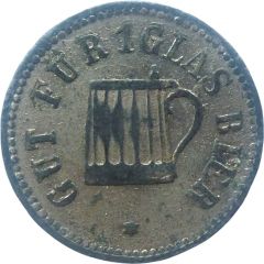 1 Glas Bier Countermarked `GH`