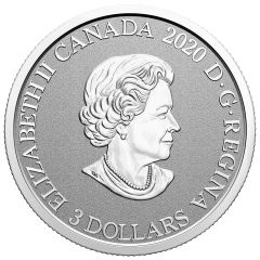3 Dollars - Elizabeth II Manitoba, Prairie Crocus