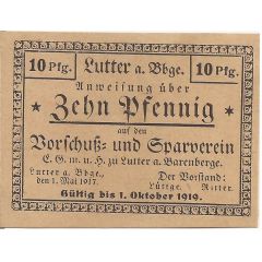 10 Pfennig Vorschuß- und Sparverein