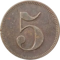 5 Pfennig Werth-Marke