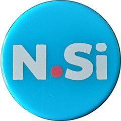 Shopping Cart Token - N.Si with a red dot