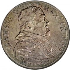 1 Piastra - Clemente X BEATO PIO V