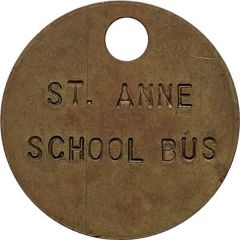 Token - St. Anne School Bus Lancaster, Pennsylvania