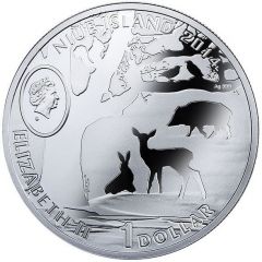 1 Dollar - Elizabeth II Brown Bear