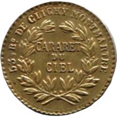 Token - Monnaie de Singe - Cabaret du Ciel Montmarte, Paris