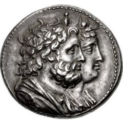 Tetradrachm - Ptolemy IV Philopator Alexandreia, Battle of Raphia
