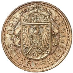 25 Pfennig - Wilhelm II Pattern