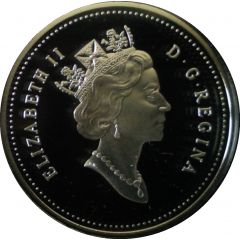 25 cents - Elizabeth II 3rd portrait, Silver Proof Issue