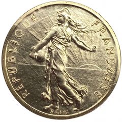 1/2 Franc Piefort Silver