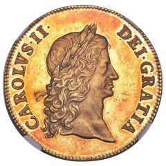 1 Crown - Charles II 1st bust, Pattern