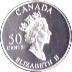 50 Cents - Elizabeth II Golden Tulip
