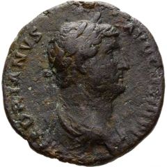 Dupondius or As - Hadrian FORTVNAE REDVCI S C, Fortuna