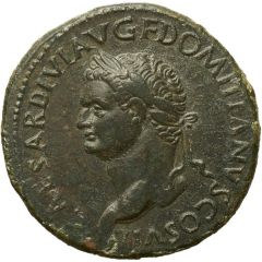 Sestertius - Domitian S C, Spes