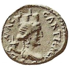 Denarius SICILIA, Carthage and Medusa