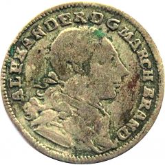 2-1/2 Kreuzer - Christian Frederick Charles Alexander