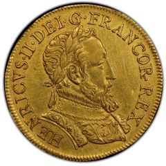 2 Gold Henri with Gallia - Henry II