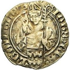 Groat - John of Arkel Bust & crozier