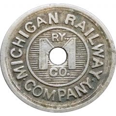 1 Fare - Michigan Railway Company Jackson, Michigan