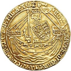 1 Noble - Edward III Post-Treaty period, London mint