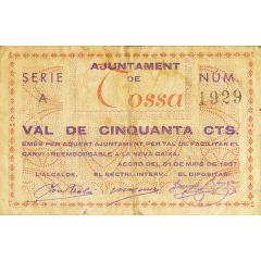 50 Céntimos Tossa
