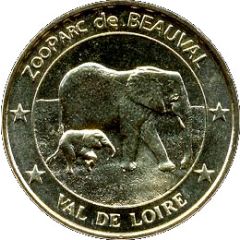 Médailles et Patrimoine Val de Loire - ZooParc de Beauval - Éléphant