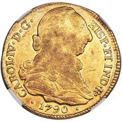 4 Escudos - Carlos IV portrait of Carlos III