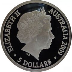 5 Dollars - Elizabeth II 4th Portrait - 200 Years of Postal Services in Australia - Silver Proof