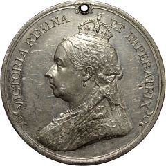 Medal - Victoria Royal Visit; Pinches, white metal