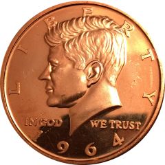 1 oz Copper John F Kennedy
