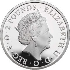2 Pounds - Elizabeth II Year of the Pig, Silver Proof