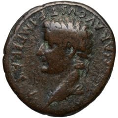 As - Tiberius ROM ET AVG, altar of Gauls