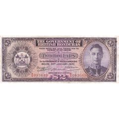 2 Dollars - George VI Purple