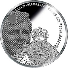 5 Euros - Willem-Alexander Wadden Sea, Silver, Coloured, Netherlands