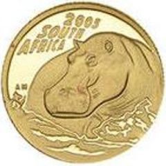 10 Rand - 1/10 Ounce Natura - Hippopotamus