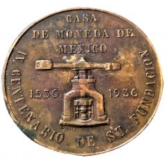 Medal - IV Centenary of the Casa de Moneda Mexico Foundation