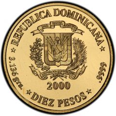 10 Pesos Iglesia Santa Bárbara