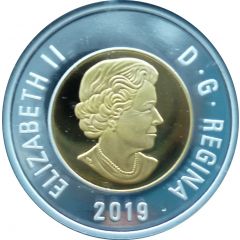 2 Dollars - Elizabeth II Polar bear, colored