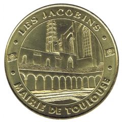 Jeton touristique - Monnaie de Paris - Mairie de Toulouse Les Jacobins - Le cloître