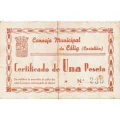1 Peseta Cálig