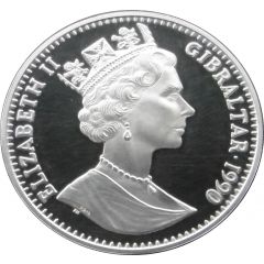 1 Crown - Elizabeth II World Cup - Two players, Silver Proof