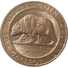 Medal - Glendale Coin Club Glendale, California