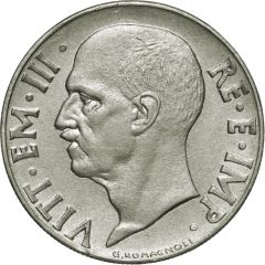 20 Centesimi - Victor Emmanuel III magnetic, reeded edge